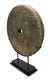 Antique Thai cart wheel mounted on stand D - farangshop-co