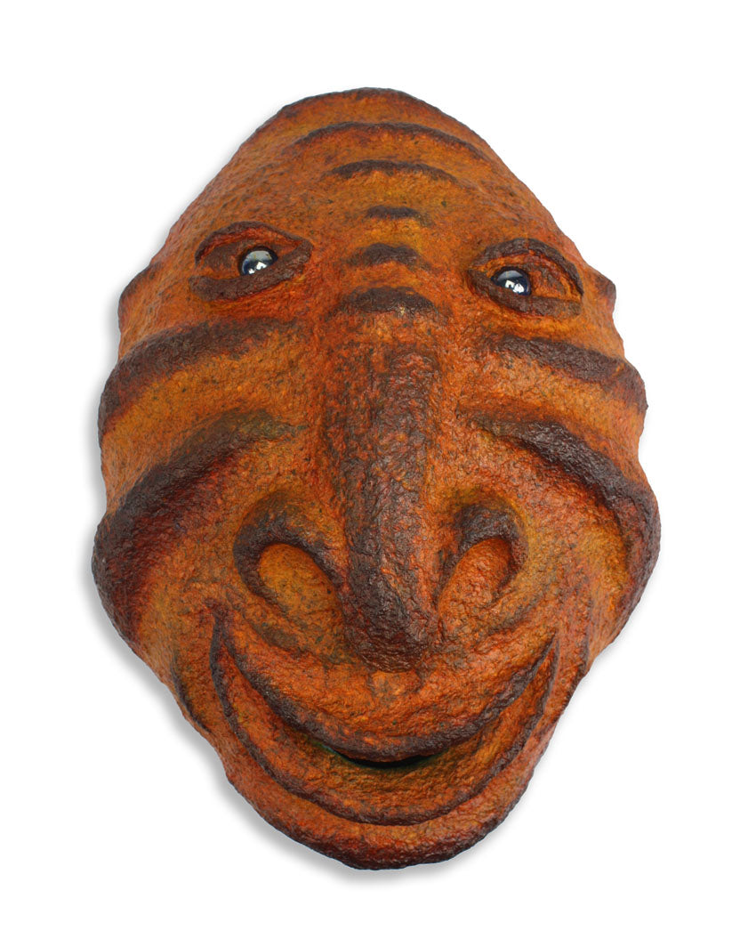 Hand Crafted Papier Mache Wall Mask, BCL01A - farangshop-co