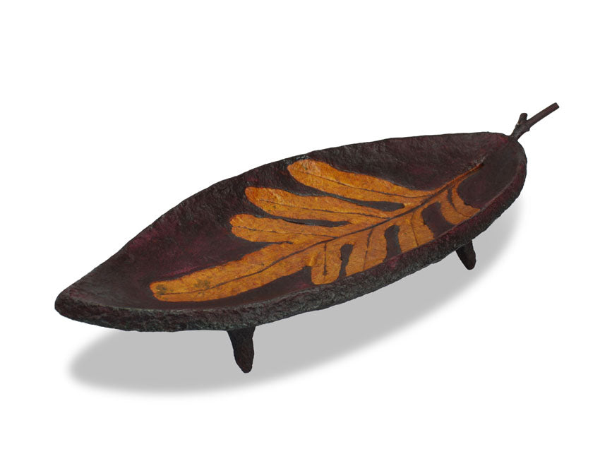 Hand Crafted Papier Mache Tray, BCL05B - farangshop-co