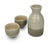 Glazed Stoneware Sake Set, Bottle and two cups - farangshop-co