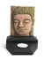 Buddha face - sandstone candle holder - small, SCH5 - farangshop-co