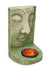 Buddha face - sandstone candle holder - small, SCH3B - farangshop-co