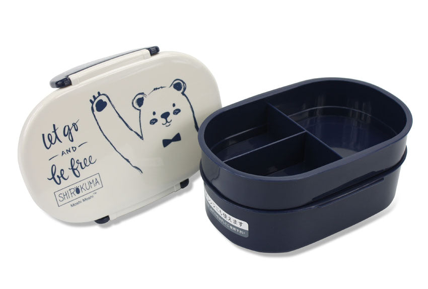 Shirokuma Kids Lunchbox by Moshi Moshi, 2 layer, 18cm x 13cm - farangshop-co