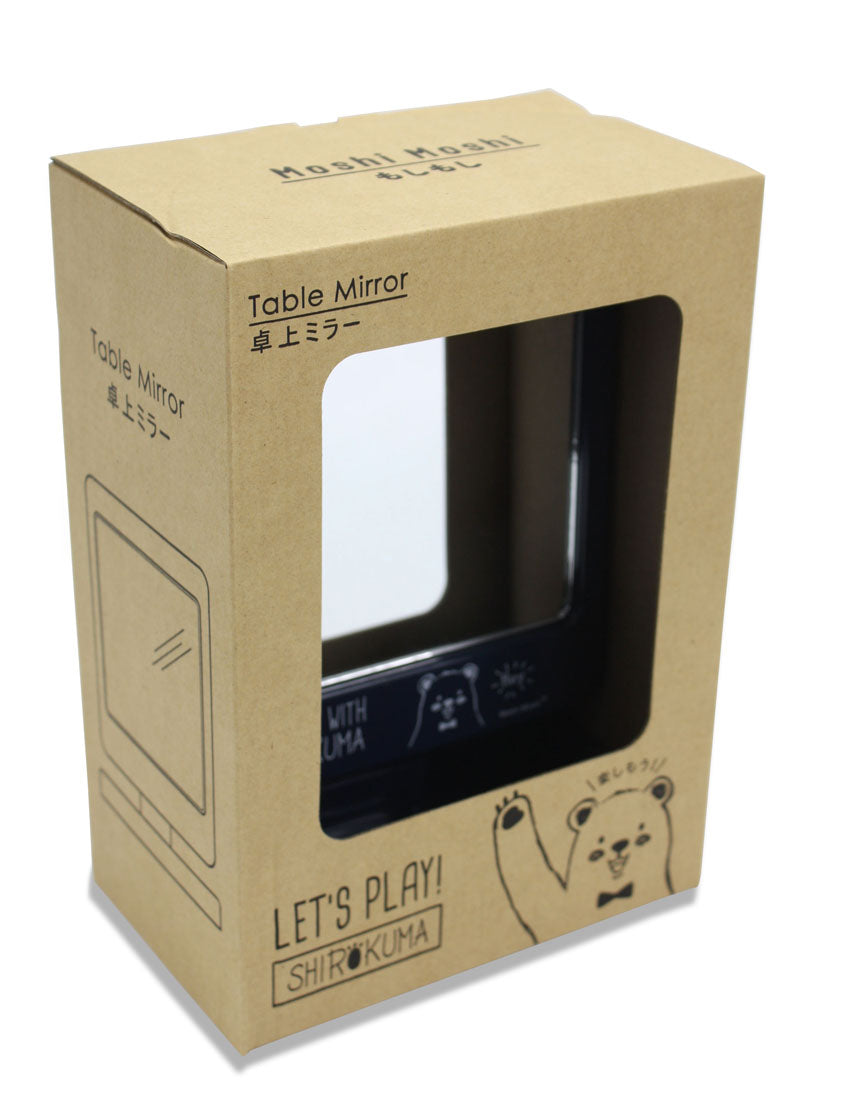 Shirokuma Table Mirror, 21.5cm high - farangshop-co