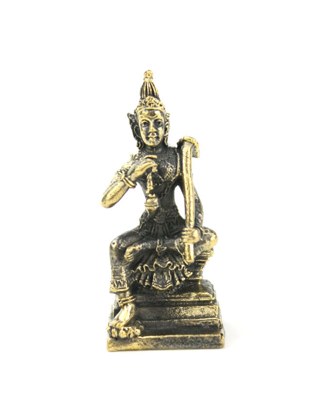 Small Brass Metal Buddhist and Hindu Deity Amulets - Statues, Up to 4cm high, Selection to Choose from - farangshop-co