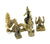 Small Brass Metal Buddhist and Hindu Deity Amulets - Statues, Up to 4cm high, Selection to Choose from - farangshop-co
