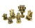 Small Brass Metal Ganesh Statues - Amulets, 2cm - 4cm high, Selection to Choose from - farangshop-co