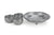 Thai Buddhist Offering Set - 3 cups and tray - silver - farangshop-co