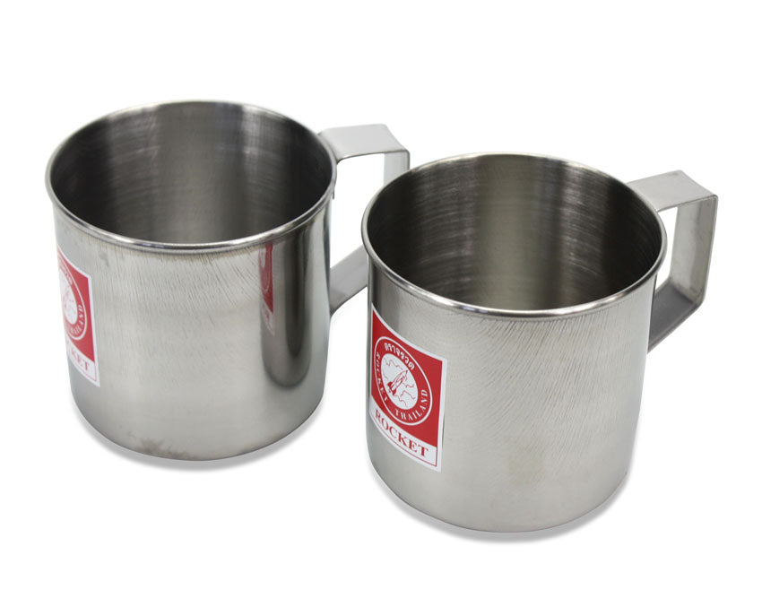 Classic Thai Stainless Steel Drinking Cup, Individual or Set of 6 - farangshop-co