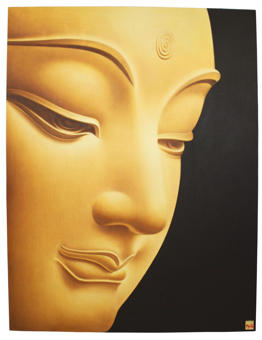 Suppakit Mukta, Buddha painting, 2010, 90cm x 120cm - farangshop-co
