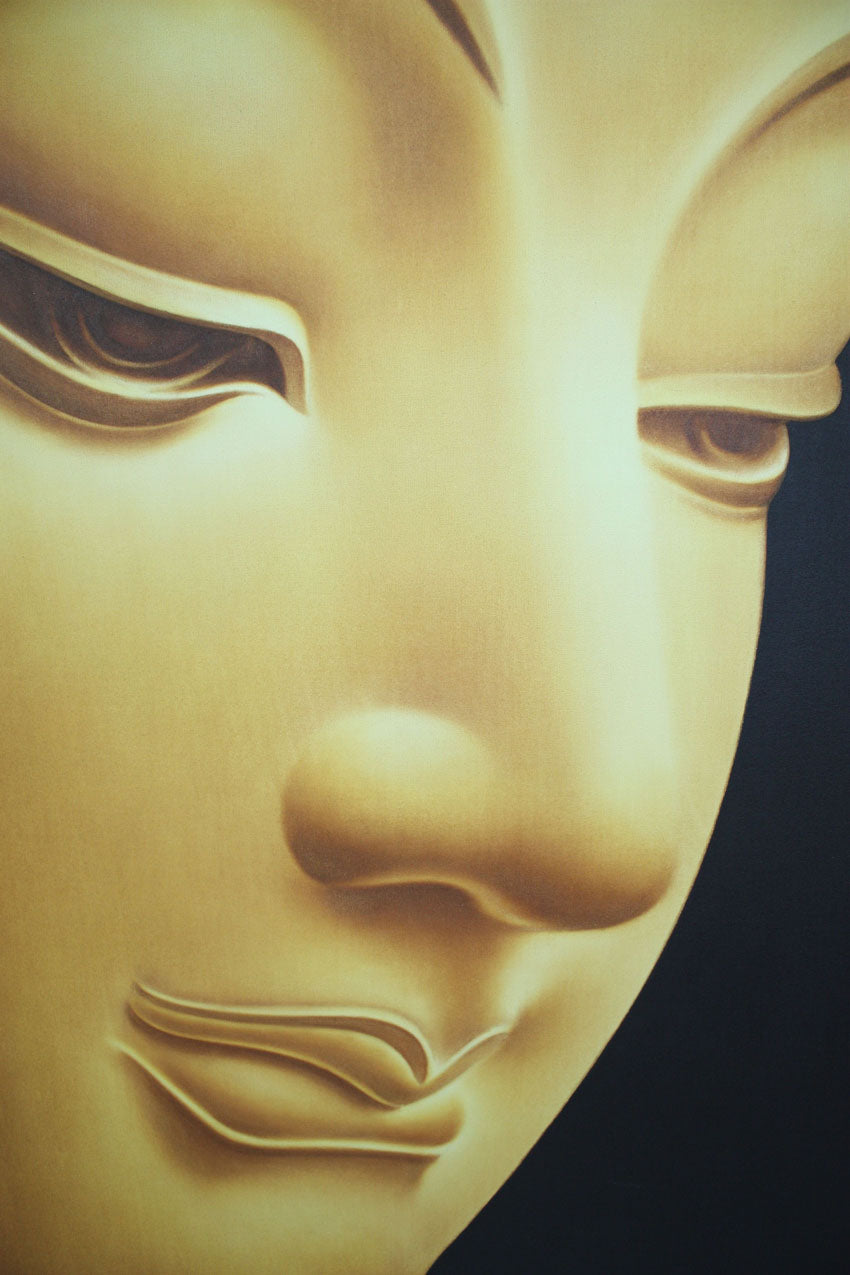 Suppakit Mukta, Buddha painting, 2010, 90cm x 120cm - farangshop-co