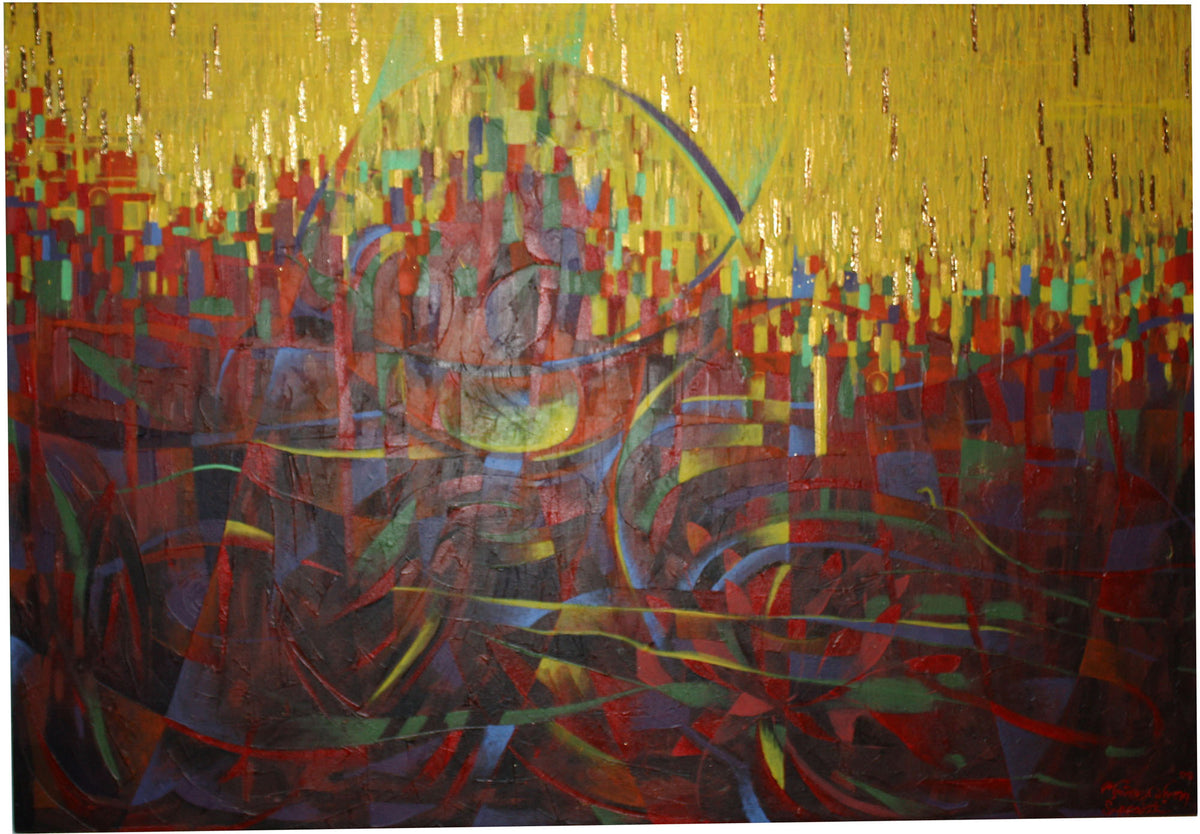 Suppakit Mukta, Abstract, 2009, 120cm x 83cm, Thai artist - farangshop-co