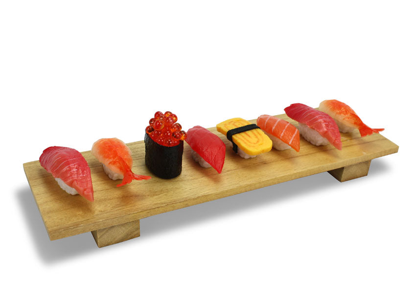 Wooden Sushi Serving Board, 28cm x 9cm, Paulownia wood - farangshop-co