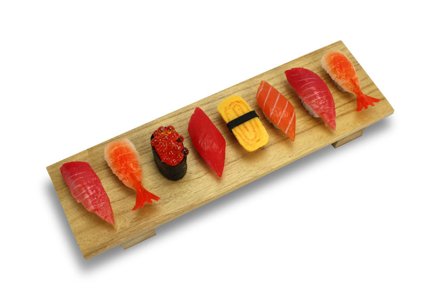Wooden Sushi Serving Board, 28cm x 9cm, Paulownia wood - farangshop-co