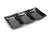 Japanese Sushi Sashimi Soy Sauce 3 Compartment Dipping Tray, Long Condiment Dish, Black - farangshop-co