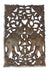 Hand carved teak wood panel, pair of elephants, single panel, 45cm x 29cm - farangshop-co