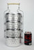 Traditional Thai Metal Food Carrier, 4 bowls - farangshop-co