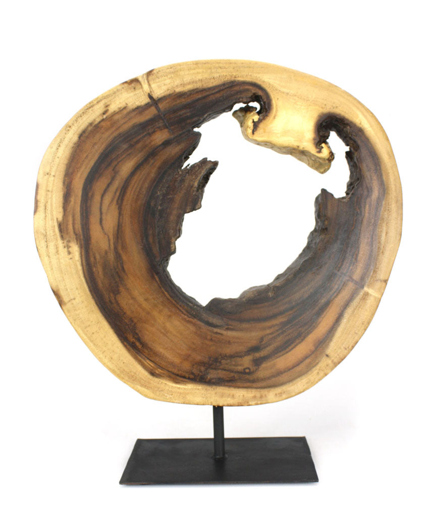 Natural Thai Wooden Sculpture, Model C02, 44cm high - farangshop-co