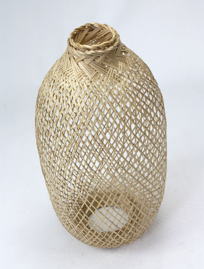 Super flexible Thai Bamboo lampshade, 40cm high - farangshop-co