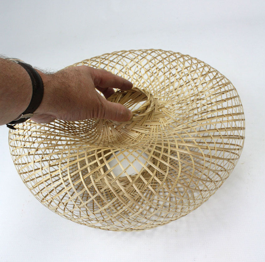 Super flexible Thai Bamboo lampshade, 40cm high - farangshop-co