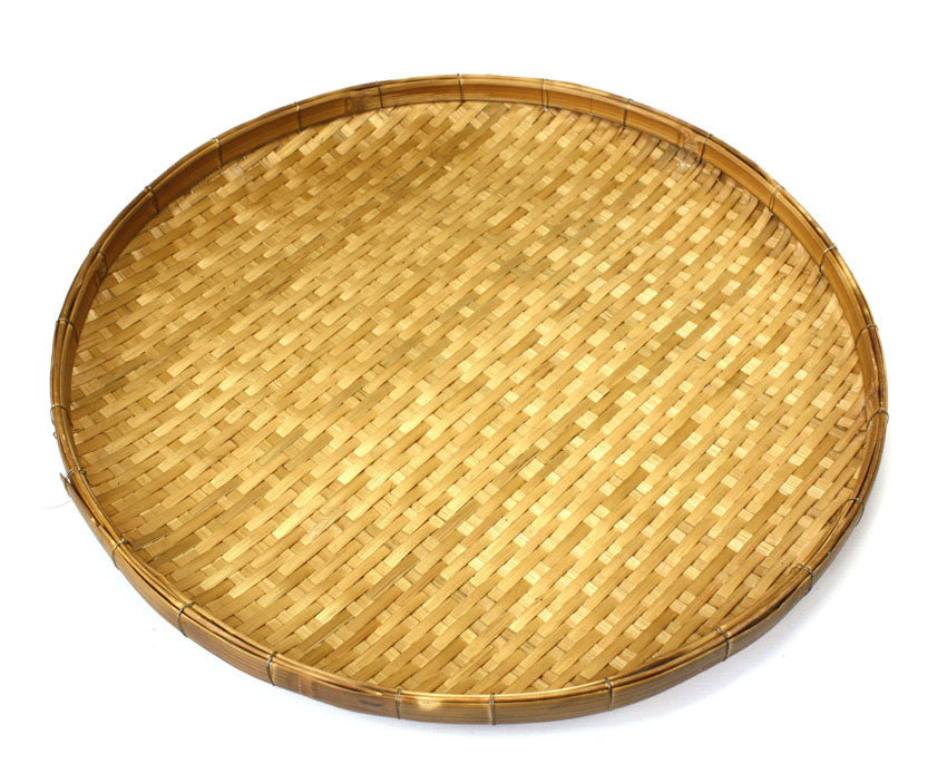Thai Bamboo Circular Tray, 60cm diameter - farangshop-co