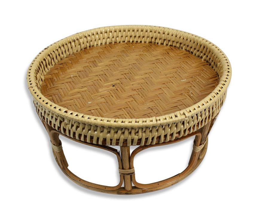 Small and Medium Thai Bamboo Kantok Tables - Lanna Dinner Set - 4 sizes available - farangshop-co