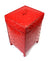 Lacquered Bamboo Laundry Basket, Lined, Red - farangshop-co