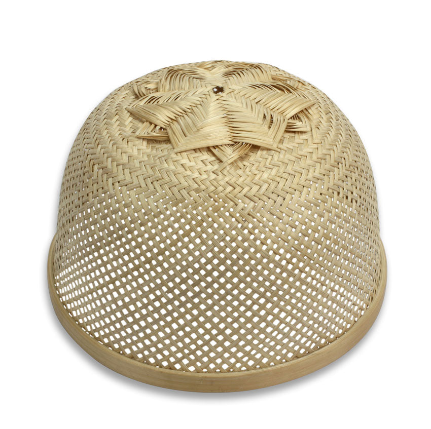 Small Thai Bamboo Lampshade, or Food Cover - 26cm diameter - farangshop-co