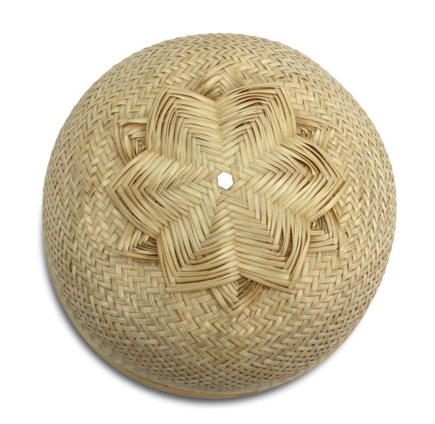 Small Thai Bamboo Lampshade, or Food Cover - 26cm diameter - farangshop-co
