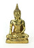 Small Brass Thai Seated Buddha Statue, 12cm high, CC01 - farangshop-co