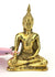 Small Brass Thai Seated Buddha Statue, 10.5cm high, CC03 - farangshop-co