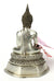 Thai Silver Metal Seated Buddha Statue, approx 18cm high, CC07 - farangshop-co