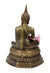 Thai Bronze Metal Seated Buddha Statue, Approx 24cm high, CC19 - farangshop-co