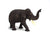 Teak elephant - hand carved (large) - approx 18cm high, H. - farangshop-co