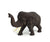Teak elephant - hand carved (large) - approx 18cm high, H. - farangshop-co