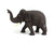 Teak elephant - hand carved (large) - approx 18cm high, H. - farangshop-co