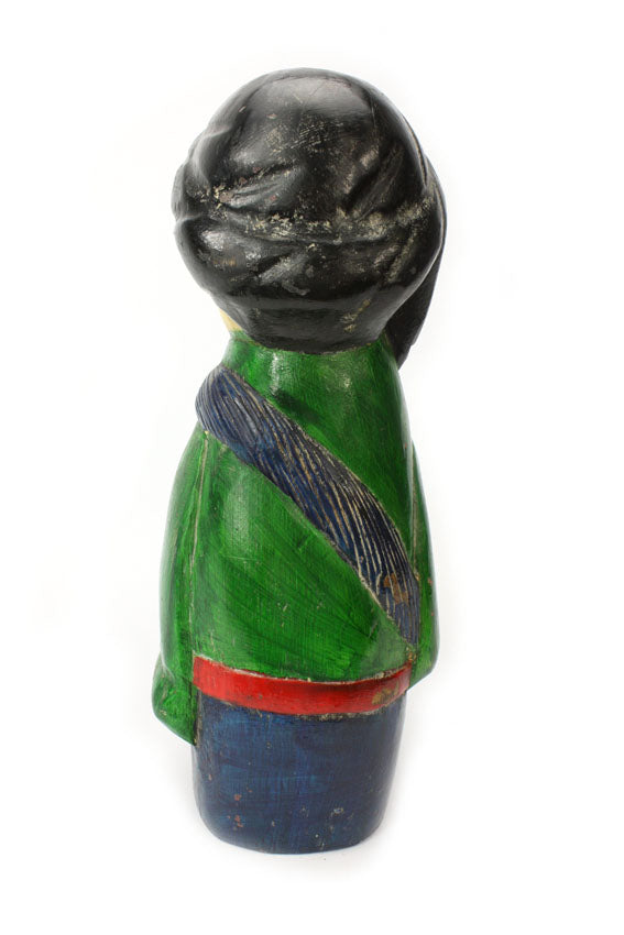 Old Thai Woodcarved Statue, Chinese - Japanese figure, 38cm high, TWCF03 - farangshop-co