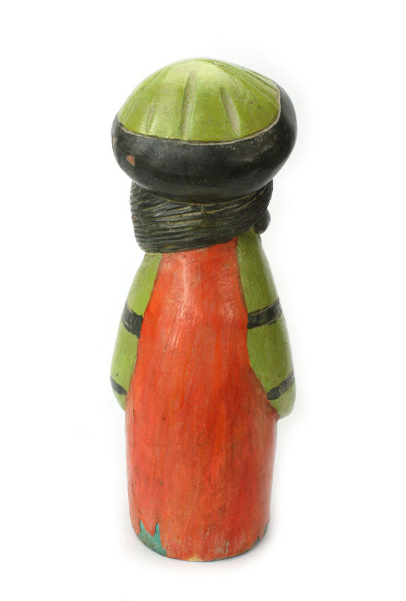 Old Thai Woodcarved Statue, Chinese - Japanese figure, 38cm high, TWCF02 - farangshop-co