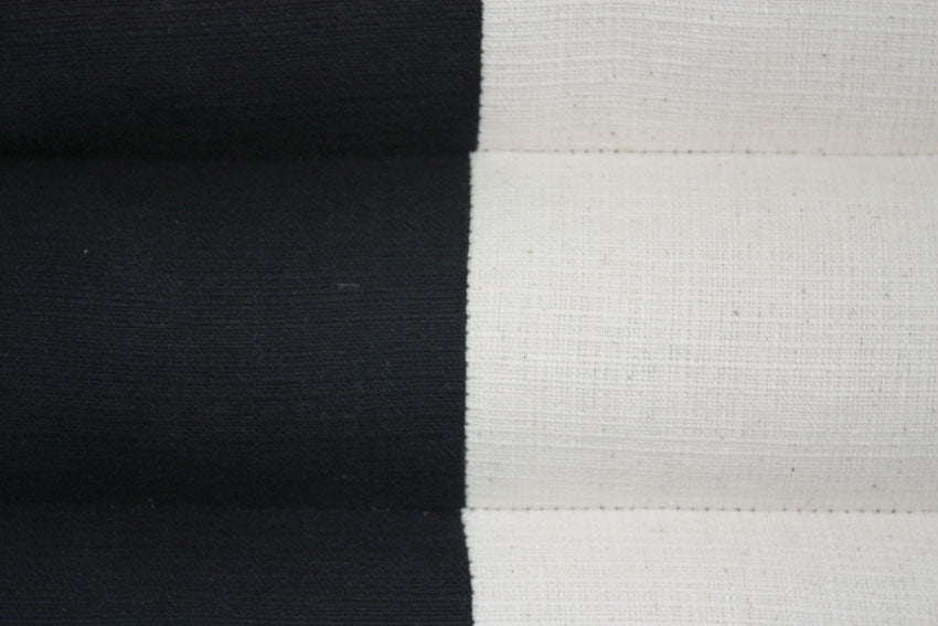 Thai cushion Black and cream cotton linen fabric standard three-fold - farangshop-co