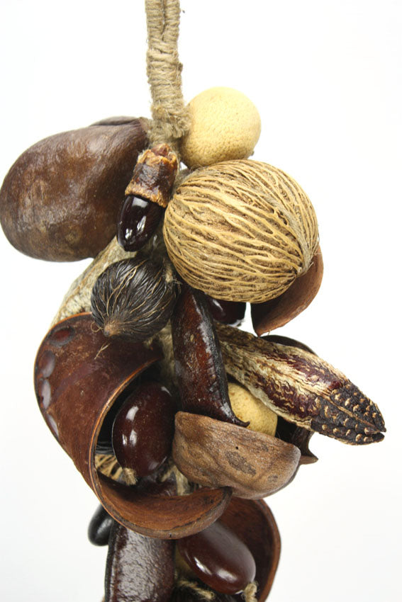 Hanging Decorative Rope of Exotic Dried Seed Pods, 65cm - farangshop-co