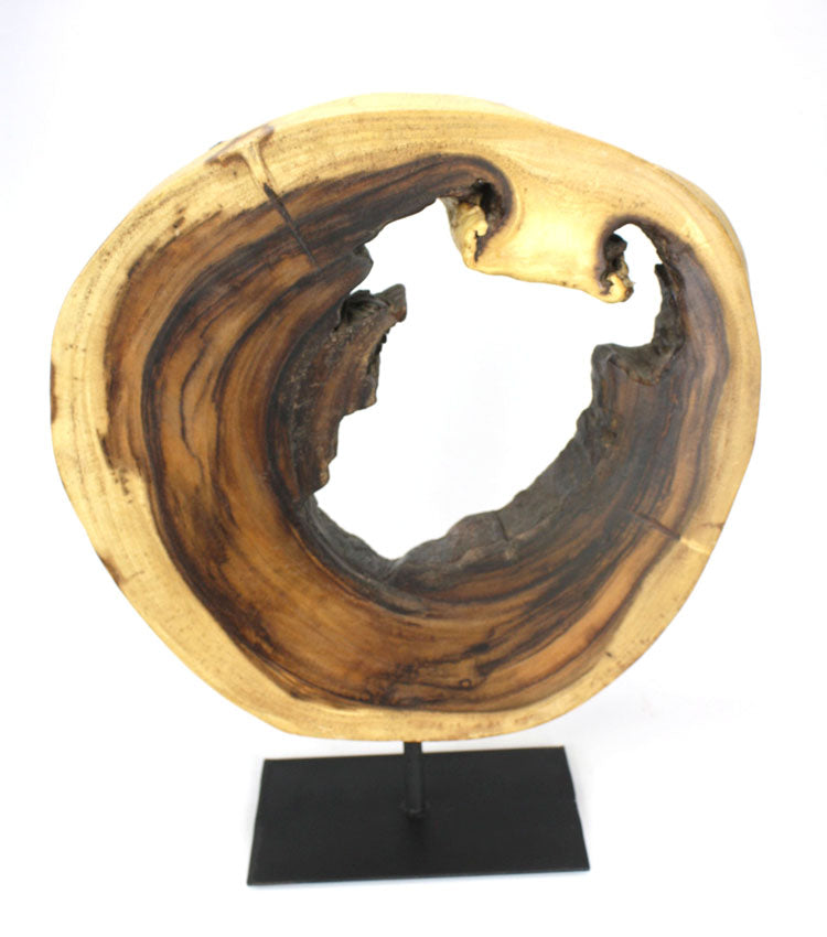 Natural Thai Wooden Sculpture, Model C02, 44cm high - farangshop-co
