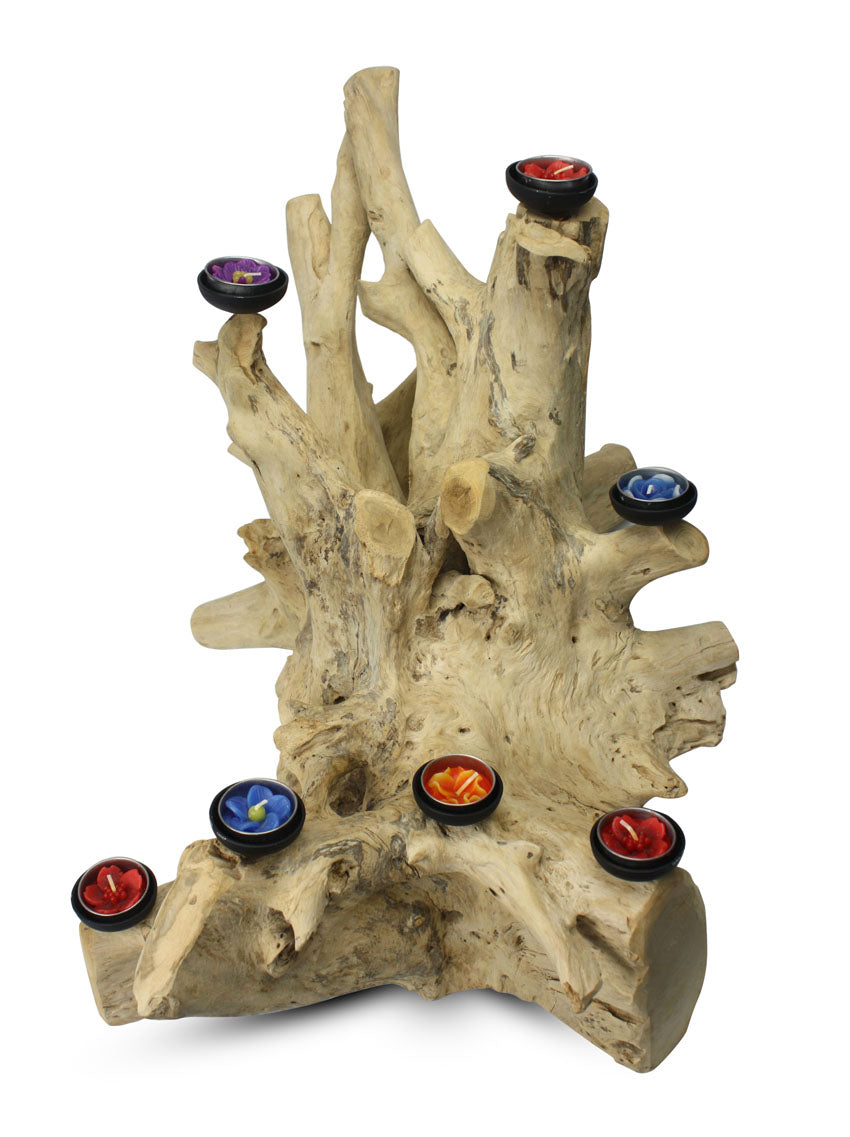 Driftwood root candle holder, Large Approx 52cm high, BT40 - farangshop-co