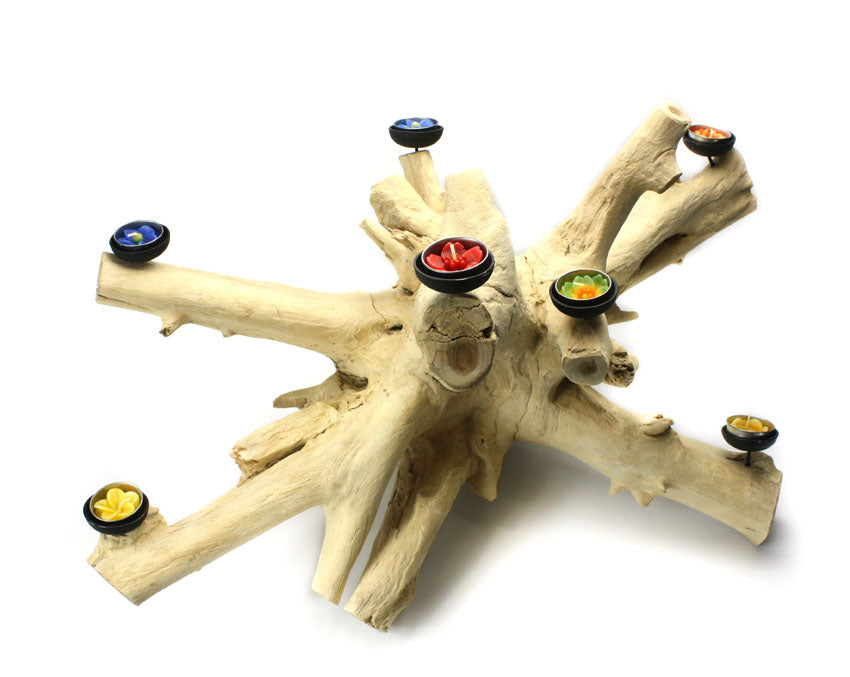 Driftwood root candle holder, Large Approx 40cm high, BT25 - farangshop-co