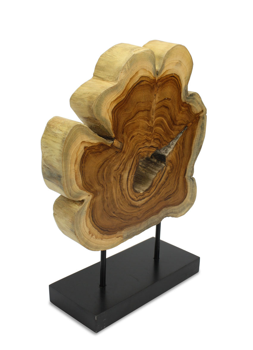 Natural Thai Wooden Sculpture, Model C17D1, 42cm high - farangshop-co