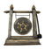 Thai metal gong - rustic light wood finish, 32cm high - farangshop-co