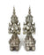 Pair of Thai Thepanom in Silver Metal Finish, approx 33cm high - farangshop-co