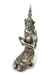 Pair of Thai Thepanom in Silver Metal Finish, approx 33cm high - farangshop-co