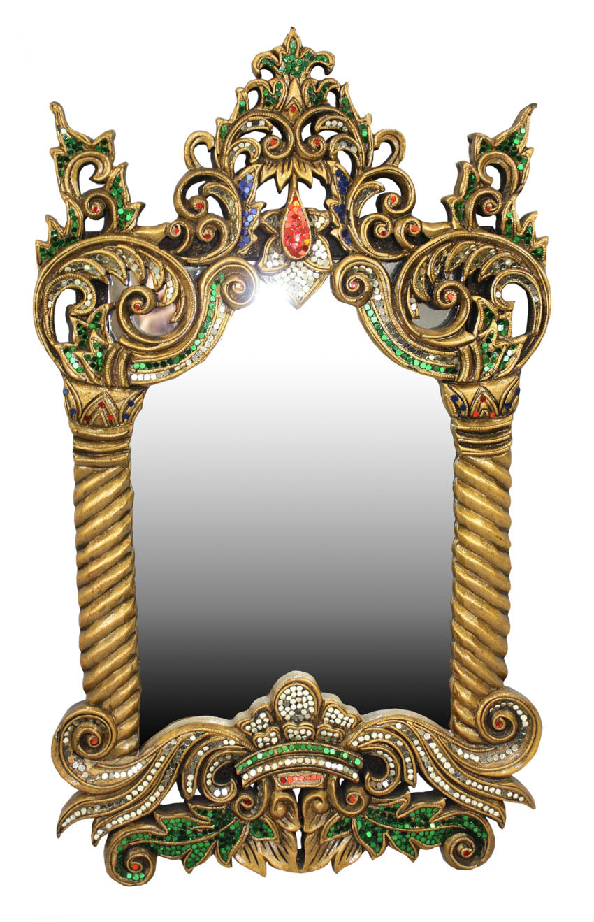 Thai mirror, M17, 60cm x 35cm. - farangshop-co