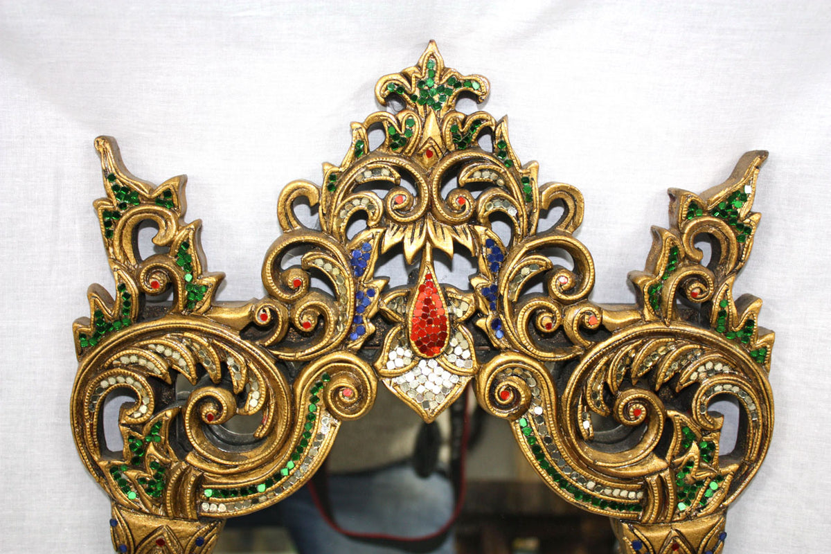 Thai mirror, M17, 60cm x 35cm. - farangshop-co