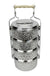 Traditional Thai Metal Food Carrier, 4 bowls - farangshop-co